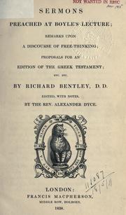 Cover of: Works by Richard Bentley