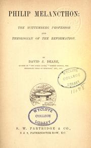 Cover of: Philip Melancthon by David J. Deane