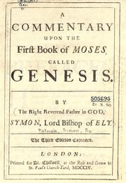Cover of: commentary upon the first book of Moses called Genesis.
