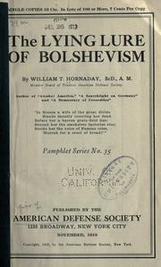 Cover of: The lying lure of bolshevism.