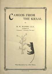 Cover of: Cameos from the Kraal: with illustrations by a raw native.