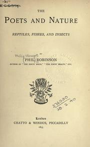Cover of: The poets and nature by Robinson, Phil
