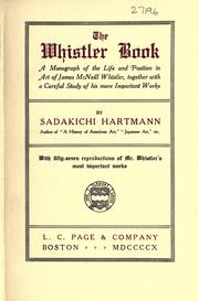 Cover of: The Whistler book by Hartmann, Sadakichi