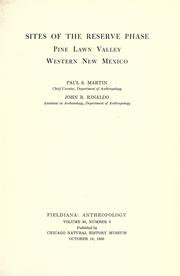 Cover of: Sites of the reserve phase by Martin, Paul S.
