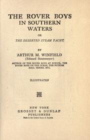 Cover of: The Rover boys in southern waters: or, the deserted steam yacht