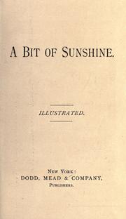 Cover of: A bit of sunshine by 