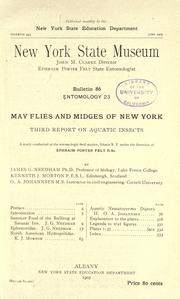Cover of: May flies and midges of New York. by Needham, James G.