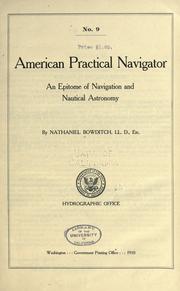 Cover of: American practical navigator by Nathaniel Bowditch