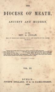 Cover of: The diocese of Meath by Anthony Cogan