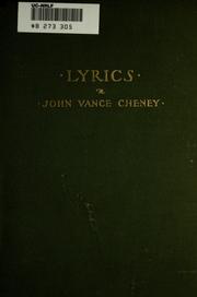 Cover of: Lyrics.