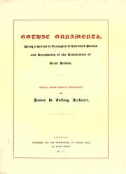 Cover of: Gothic ornaments by James Kellaway Colling