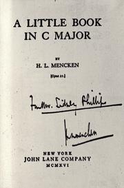 A little book in C major by H. L. Mencken