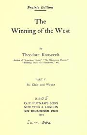 Cover of: The winning of the West. by Theodore Roosevelt