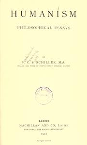Cover of: Humanism by Schiller, F. C. S.