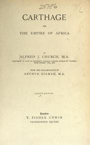 Cover of: Carthage : or the empire of Africa