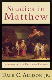 Cover of: Studies in Matthew: interpretation past and present