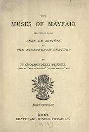 Cover of: The Muses of Mayfair: selections from vers de soci©Øet©Øe of the nineteenth century