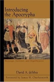 Cover of: Introducing the Apocrypha: Message, Context, and Significance