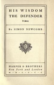 His Wisdom by Simon Newcomb, Simon Newcomb