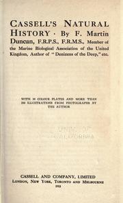 Cover of: Cassell's natural history