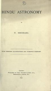 Cover of: Hindu astronomy. by W. Brennand