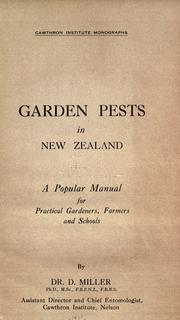 Cover of: Garden pests in New Zealand by Miller, David