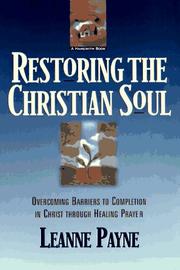 Cover of: Restoring the Christian soul
