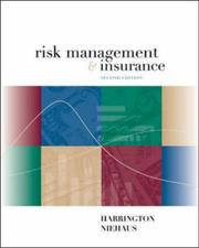 Cover of: Risk Management and Insurance by Scott E. Harrington, Gregory Niehaus
