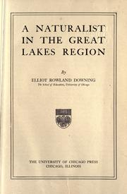Cover of: A naturalist in the Great Lakes region