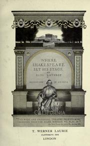 Where Shakespeare set his stage by Elise Lathrop