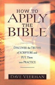 Cover of: How to apply the Bible