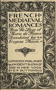 Cover of: French mediaeval romances from the lays of Marie de France