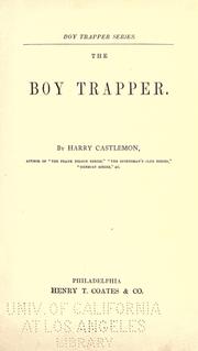 Cover of: The boy trapper.