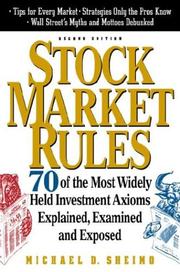 Stock market rules by Michael D. Sheimo