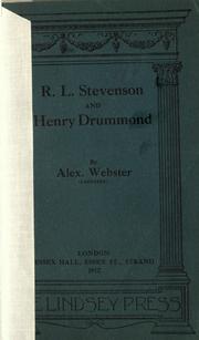 R.L. Stevenson and Henry Drummond by Webster, Alexander, of Aberdeen