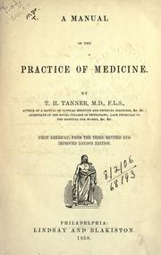 Cover of: A manual of the practice of medicine.
