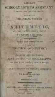 Cover of: Daboll's Schoolmaster's assistant, improved and enlarged.
