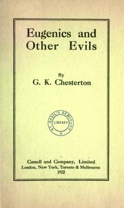 Cover of: Eugenics and Other Evils