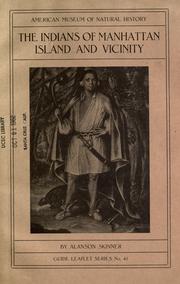 Cover of: The Indians of Manhattan island and vicinity