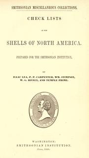 Cover of: Check lists of the shells of North America
