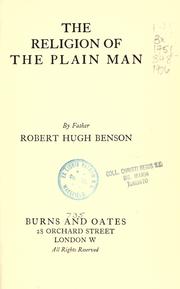 Cover of: The religion of the plain man