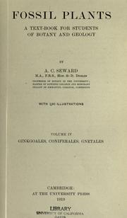 Cover of: Fossil plants by A. C. Seward