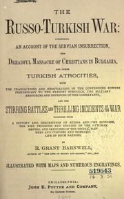 Cover of: The Russo-Turkish war by R. Grant Barnwell