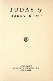 Cover of: Judas by Kemp, Harry