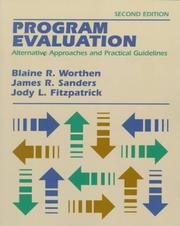Cover of: Program Evaluation by Blaine R. Worthen, James R. Sanders, Jody L. Fitzpatrick