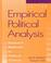 Cover of: Empirical political analysis