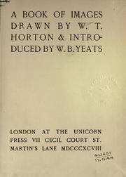 Cover of: A book of images drawn by W.T. Horton & introduced by W.B. Yeats