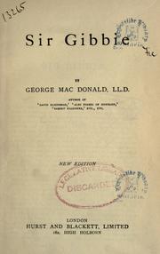 Sir Gibbie by George MacDonald, Paula Benitez