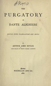 Cover of: The Purgatory of Dante Alighieri by Dante Alighieri