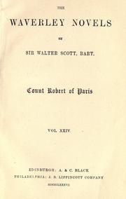Cover of: Count Robert of Paris by Sir Walter Scott